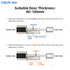 Catchfcae New Adjustable Replacement Tuya APP Fingerprint Cylinder Electronic Smart  Door Lock Digital Keypad Code Keyless