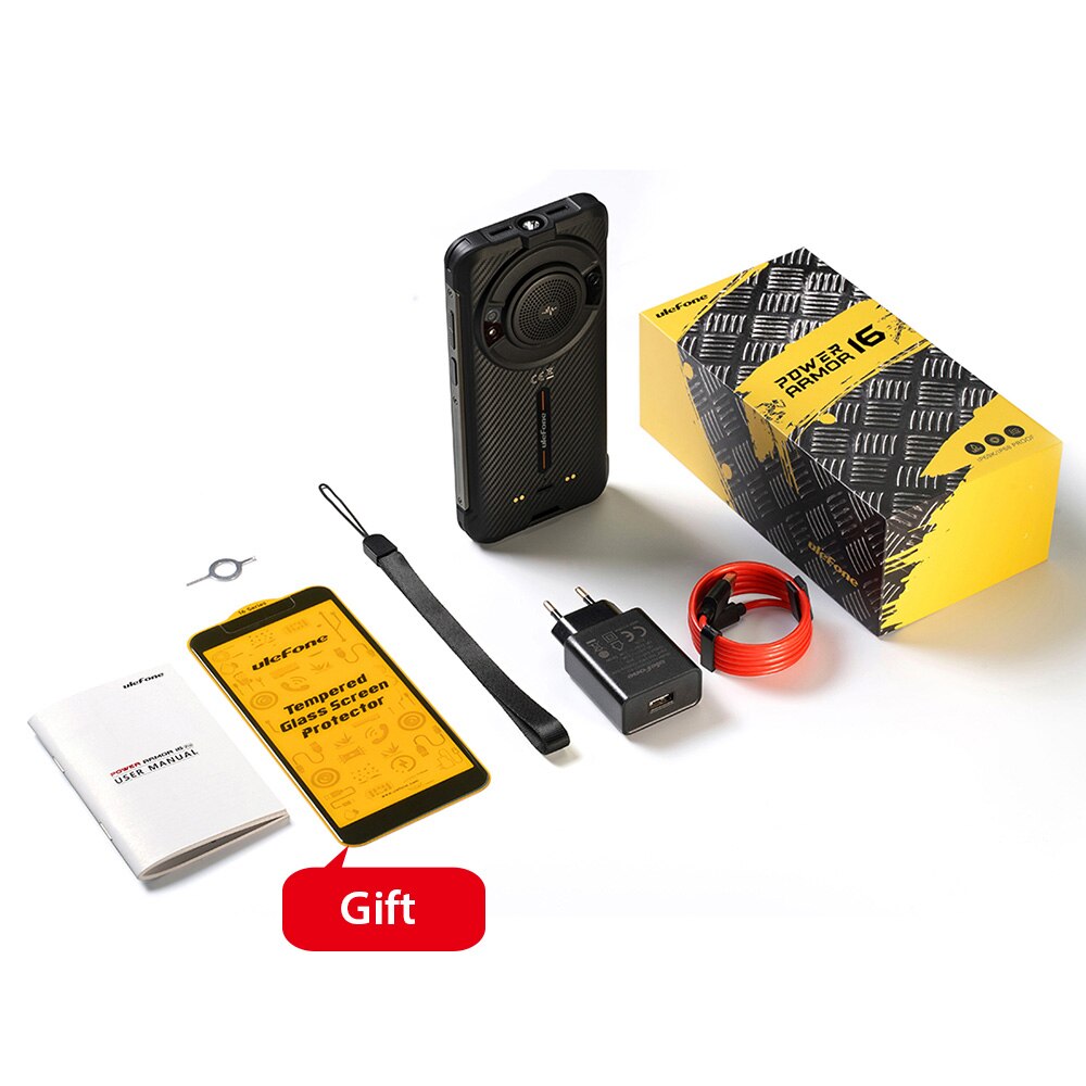 Ulefone Power Armor 16 Pro 9600mAh Rugged Waterproof Smartphone 64G ROM Android 12 NFC  Rugged Phone 2.4G/5G WiFi Global Version