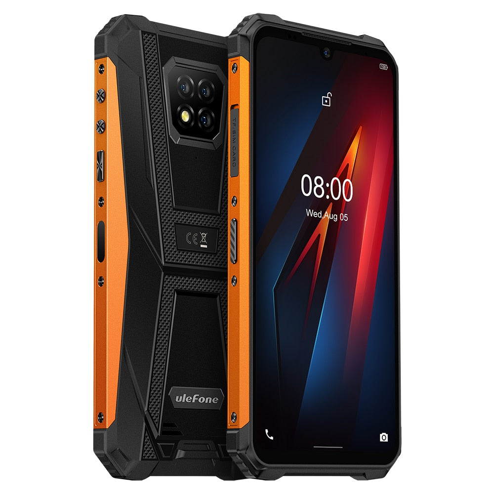 Ulefone Armor 8  Rugged Mobile Phone NFC Android  Helio P60 4GB+64GB 16MP Triple Camera Octa-core  6.1'' Waterproof Smartphone