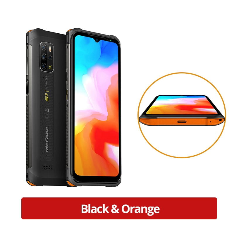 Ulefone Armor 12 5G Rugged Phone Android 11 8GB+128GB Global Version 6.52“ Waterproof Smartphone 5180 mAh Wireless Charging NFC