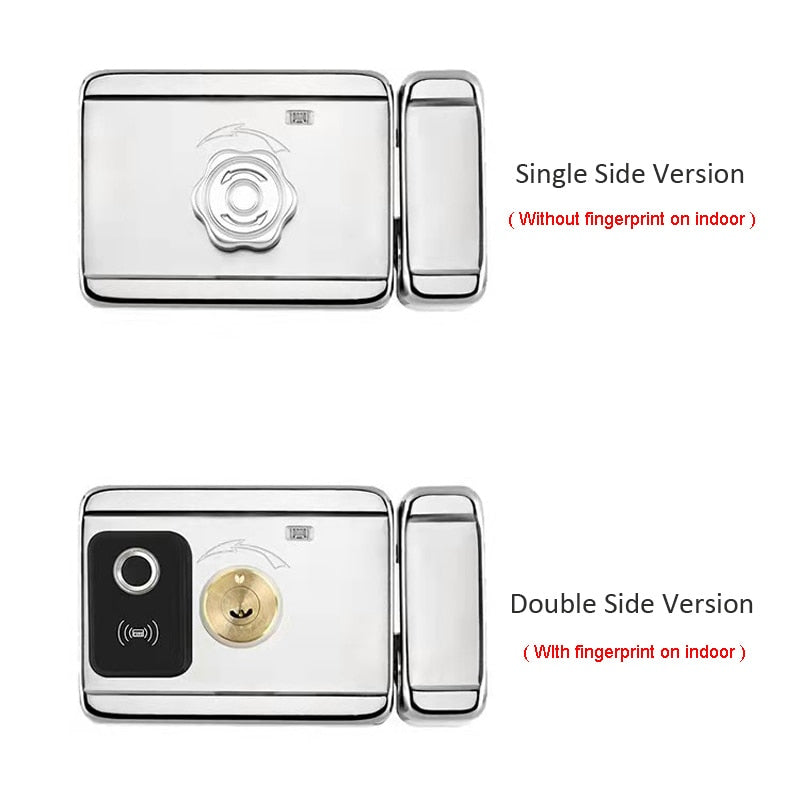 Tuya App Smart Lock Double Side Fingerprint Lock Waterproof Security Home Lock Digital Password RFID Keyless Entry Door Lock