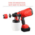 Electric Spray Gun Cordless Paint Sprayer Auto Furniture Steel Coating Airbrush Fit Makita 18V Battery with battery