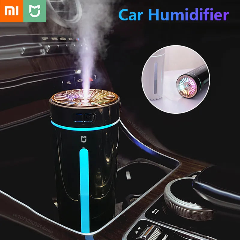 Xiaomi Wireless Car Humidifier 2023 New Portable 280ML Air Moistener  Fragrance Diffuser Colorful Light Phantom Cup Dropshipping
