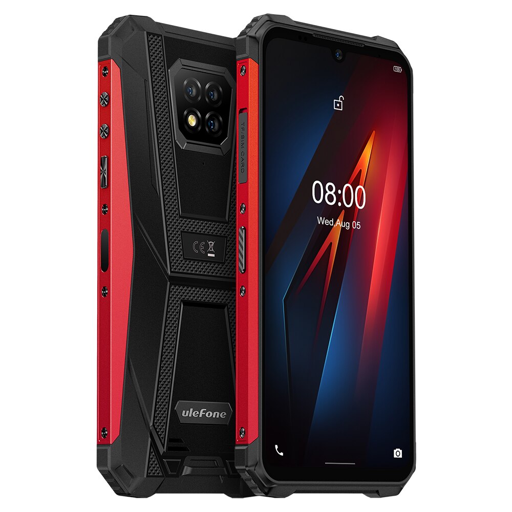 Ulefone Armor 8  Rugged Mobile Phone NFC Android  Helio P60 4GB+64GB 16MP Triple Camera Octa-core  6.1'' Waterproof Smartphone