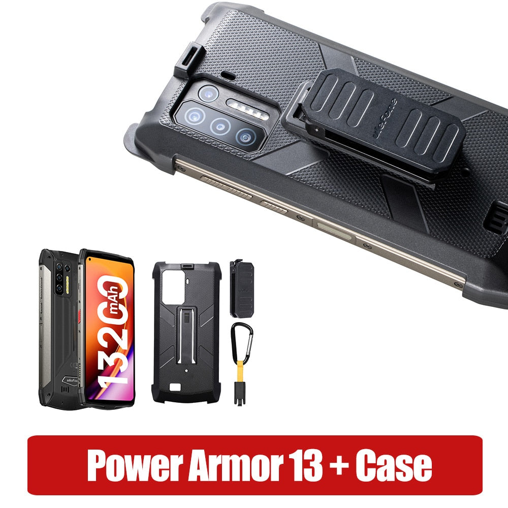 Ulefone Power Armor 13 13200mAh Rugged Phone 256GB Android 12 Waterproof Smartphone 6.81” 2.4G/5G WLAN Mobile Phones NFC Global