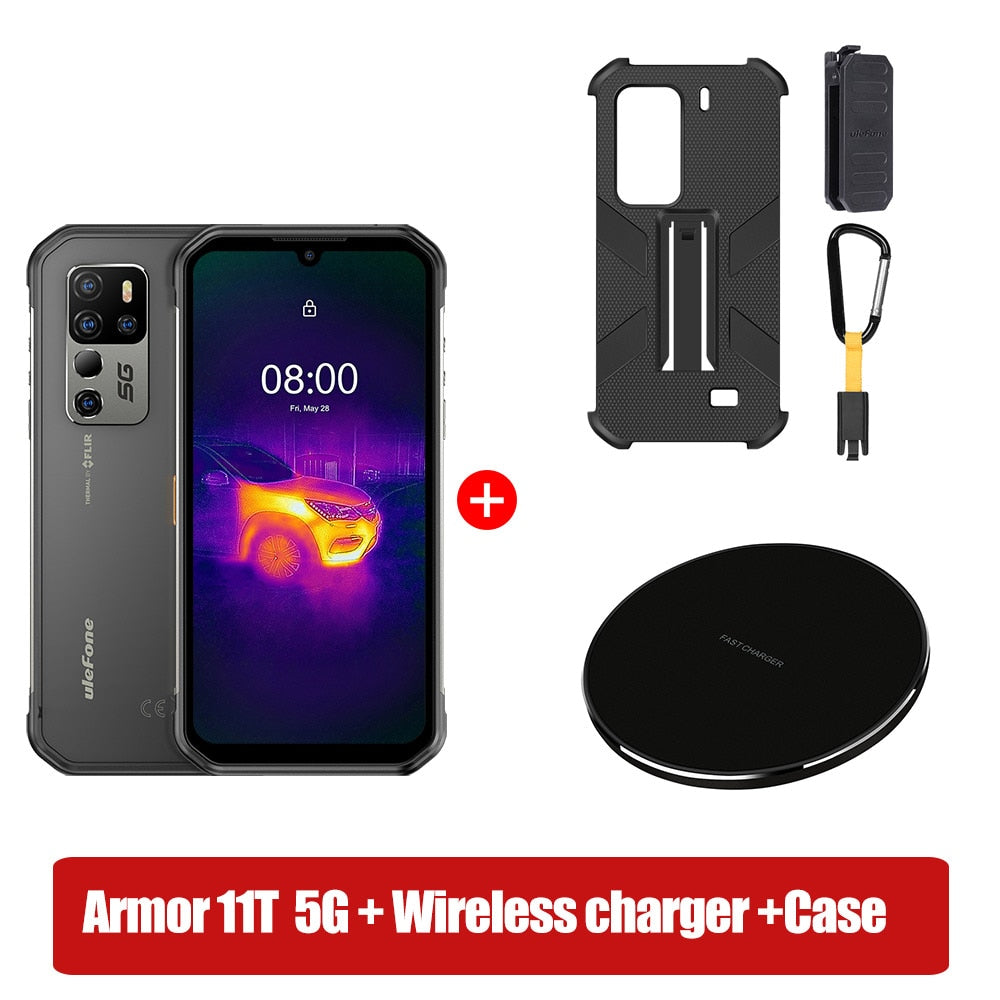 Ulefone Armor 11T 5G Rugged Mobile Phone FLIR® Thermal Imaging Camera Smartphone Android  8GB 256GB Waterproof  Mobile Phone