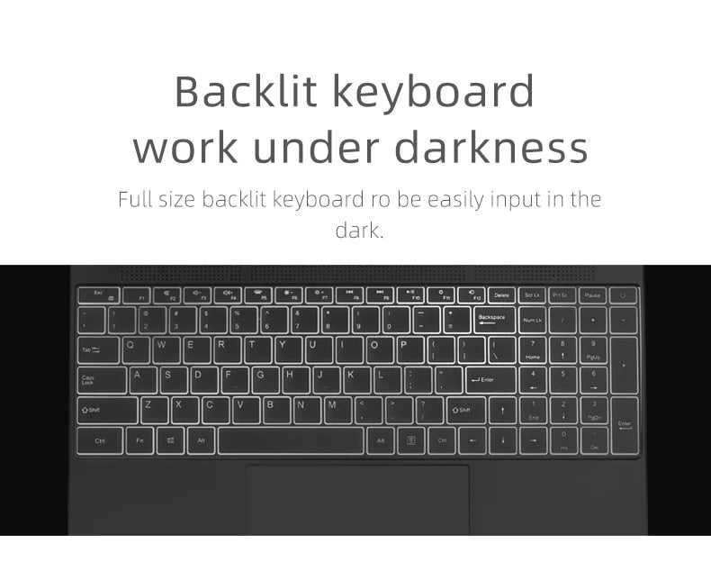 Fingerprint function 15.6 inch Windows 10 Pro 1920*1080 Laptop Intel Celeron J4105 12GB RAM 128GB/256GB/512GB/1TB HDMI Notebook