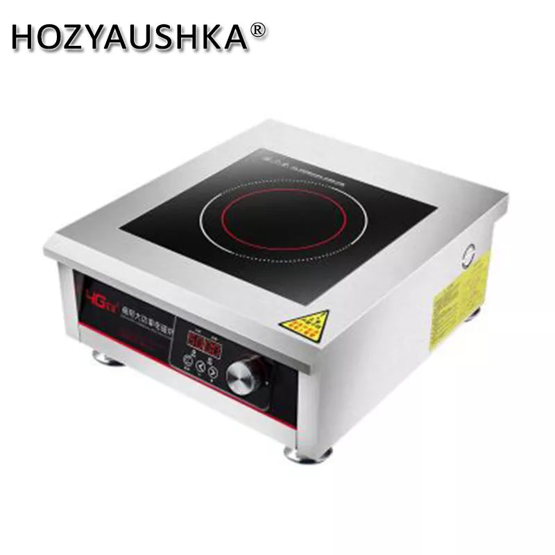 Induction Cooker 5000w high power commercial plane electromagnetic frying furnace 5KW explosion fry furnace flat soup stove