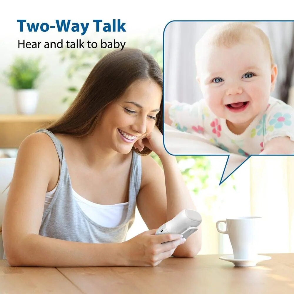 New Arrival 2.4Ghz Wireless Baby Monitor Small Portable Audio Baby Monitor Two-way Audio Function Intercom Rechargeable Battery