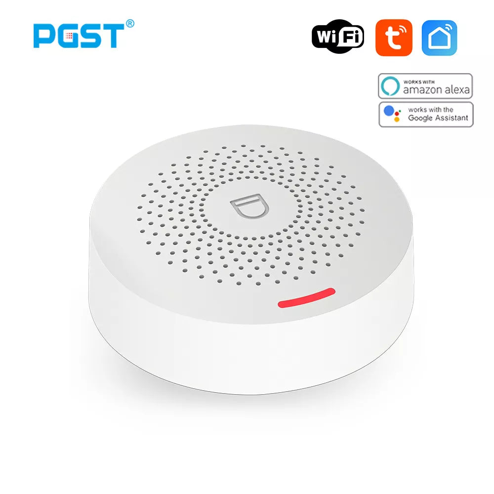 PGST PW150 Wifi Alarm System Wireless Security Burglar With Motion Detector Door Sensor Tuya App Control Smart Home Kits