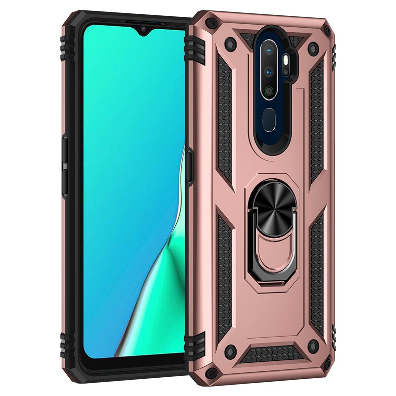 For OPPO A9 2020 Case Shockproof Armor Magnetic Car Holder Ring Protective Back Cover For OPPO A5 2020 Phone Cases