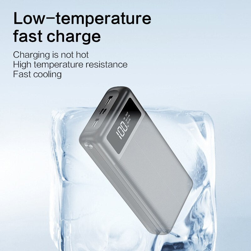 Large Capacity 30000mAh Power Bank Quick Charge 2 USB Fast Charging Portable Powerbank for IPhone Samsung Xiaomi Mi Dropshipping