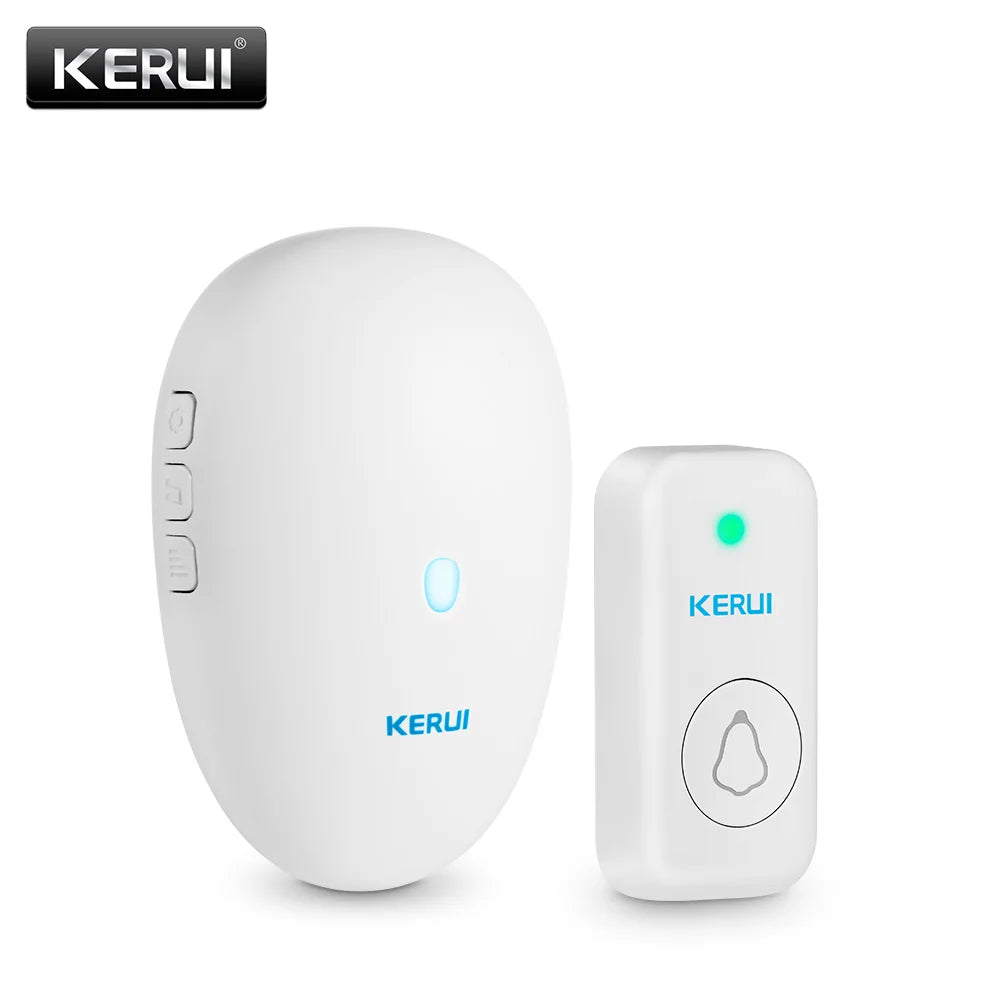 KERUI M521 Wireless Doorbell Outdoor 57 Song 300M Range Smart Home Door Bell Chime Ring 433MHz Waterproof Button Plug and Play