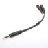 1Pc 3.5mm Stereo Audio Male To 2 Female Adapters Converters Headset Mic Splitter Cable Adapter Mobile Phone Accessories