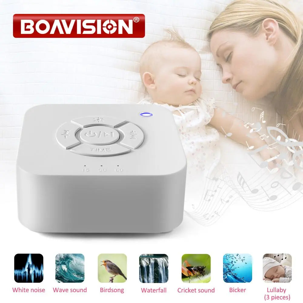 Baby Monitor White Noise Machine USB Rechargeable Timed Shutdown Sleep Sound Machine Sleeping Relaxation For Baby Adult Office