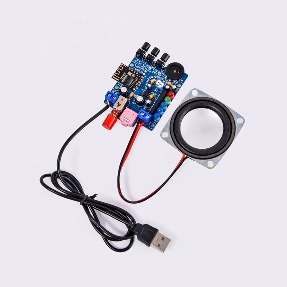 HU-009 DIY BT Speaker Kit Bluetooth-Fit Audio DIY Pack 2" 3W Mini Audio Speaker Unit Electronic Component Wireless Wired 5V DC