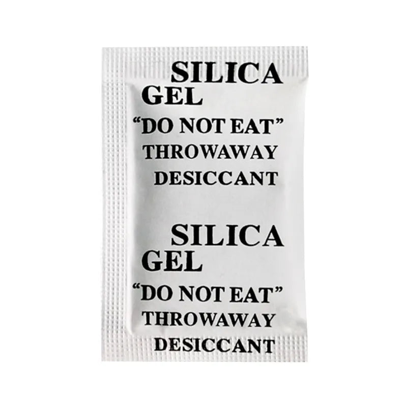 100 Packs Non-toxic Silica Gel Desiccant Damp Moisture Absorber Dehumidifier for Room Kitchen Clothes Food Storage Home Supplies