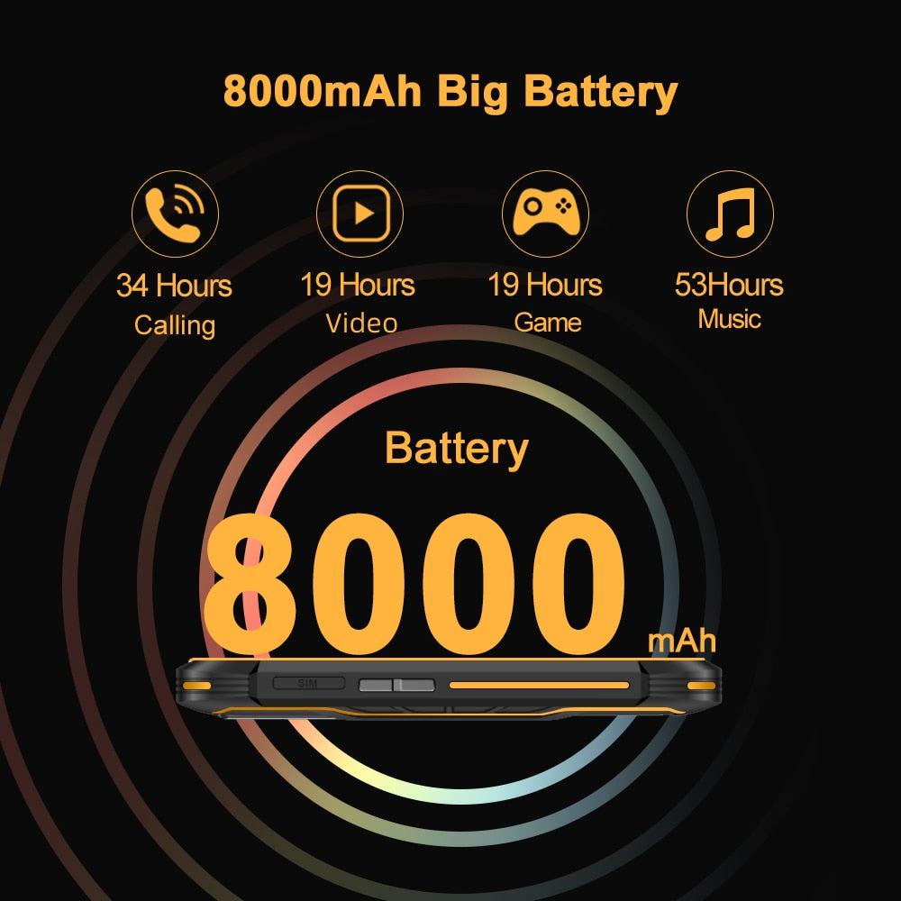 Cubot KingKong 5 Pro IP68/IP69K Waterproof Smartphone Rugged Phone 8000mAh 48MP Triple Camera Android 11 NFC 64GB Global 4G LTE