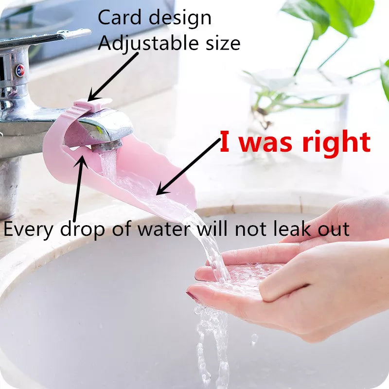 1/2PCS Bathroom Faucet Extender Adjustable Baby Hand Washer Children's Sink Faucet Extender Bathroom Pendant Child Splash Spout