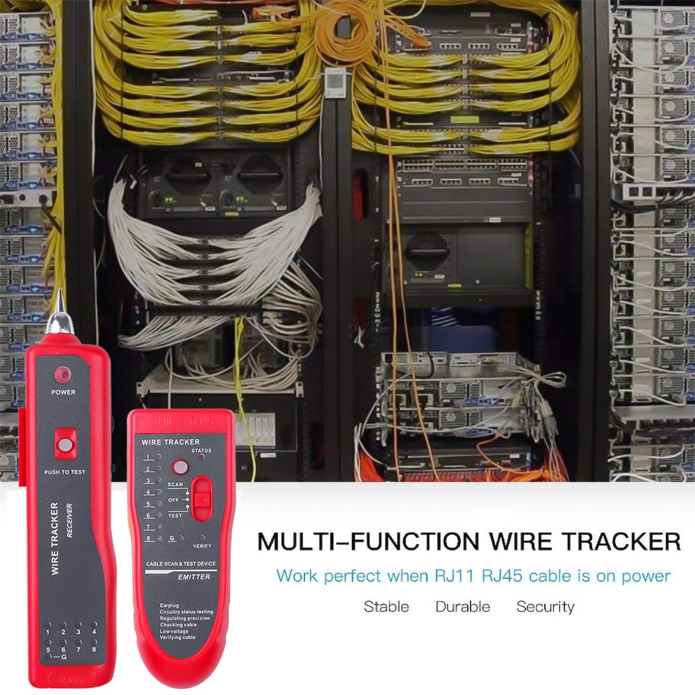 kebidumei Ethernet LAN Network Cable Tester RJ11 RJ45 Cat5 Cat6 Telephone Wire Tracker Tracer Toner  Detector Line Finder