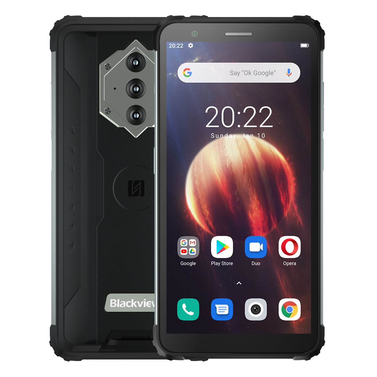 Blackview BV6600 IP68 Waterproof 8580mAh Rugged Smartphone Shockproof Phones 4GB+64GB 5.7" Mobile Phone 16MP Android 10 Unlock
