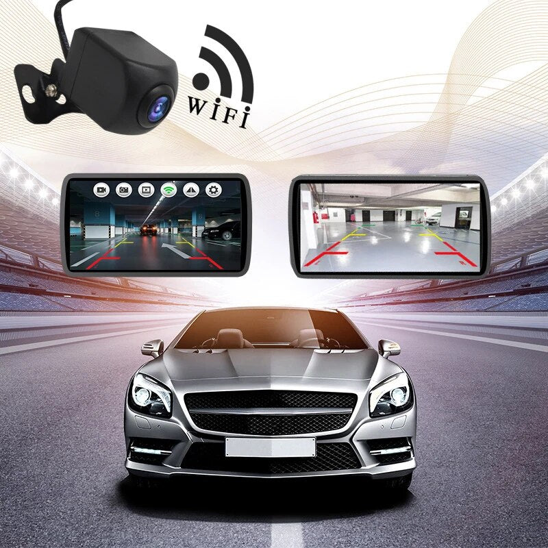 Wireless Car Rear View Camera WIFI 170 Degree WiFi Reversing Camera HD Night Vision Mini for iPhone Android 12V Cars
