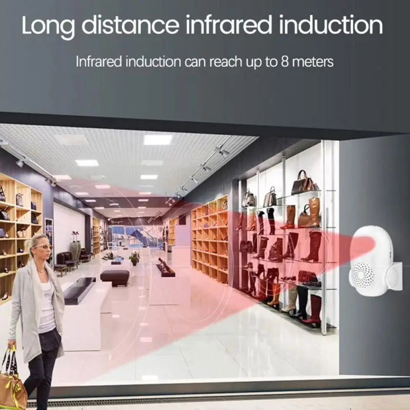 Smart Infrared Sensor Doorbell Welcome To The Door Sensor Electronic Doorbell Welcome Infrared Alarm Welcom Chime Bell