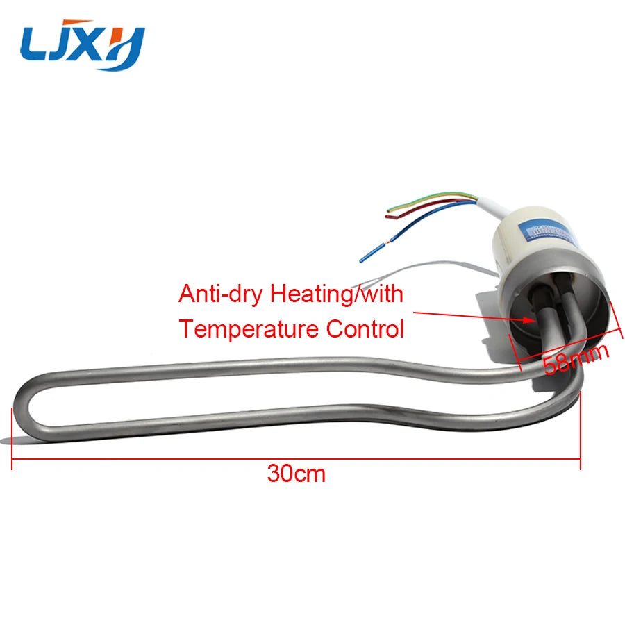 LJXH 58mm Bottom Inserted Auxiliary Heater Solar Water Heater Heating Tube Anti-dry Heating with Temperature Control