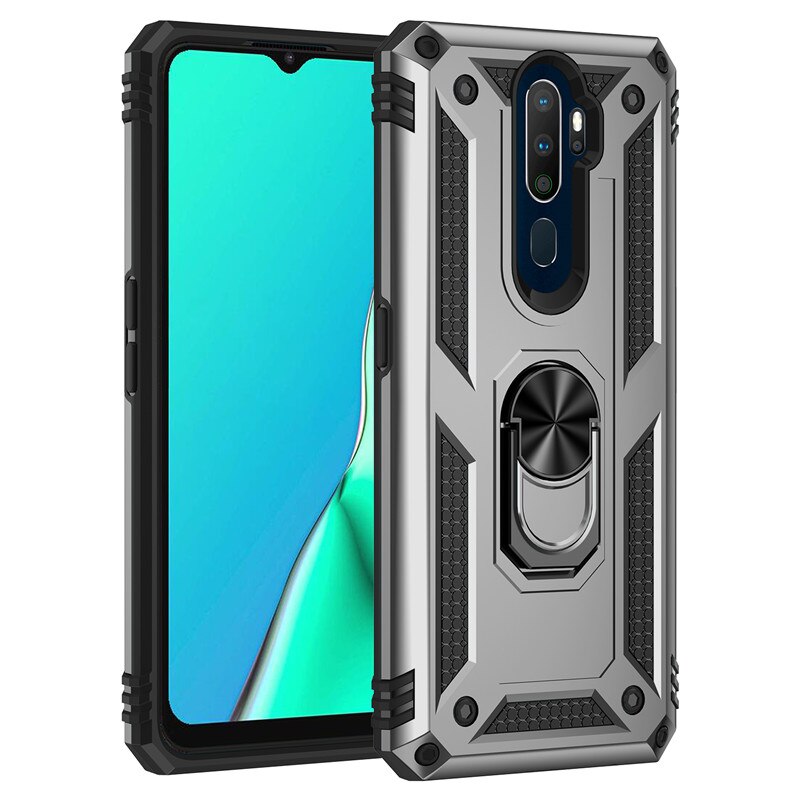 For OPPO A9 2020 Case Shockproof Armor Magnetic Car Holder Ring Protective Back Cover For OPPO A5 2020 Phone Cases