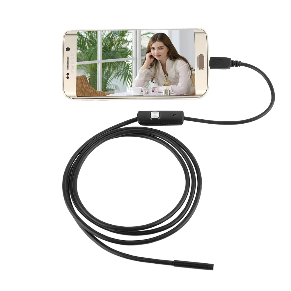 1080P HD Mini Android Endoscope Camera  1M 2M 3.5M 5M MicroUSB/USB/TYPE C Inspection Video Camera Snake Borescope Tube