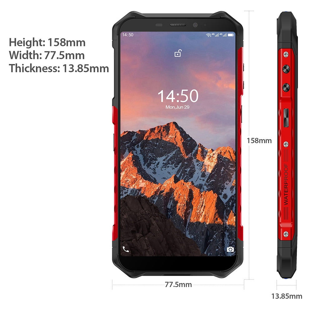 Ulefone Armor X5 Pro Rugged Waterproof Smartphone 4GB+64GB Android 11 Cell Phone NFC 4G LTE Mobile Phone