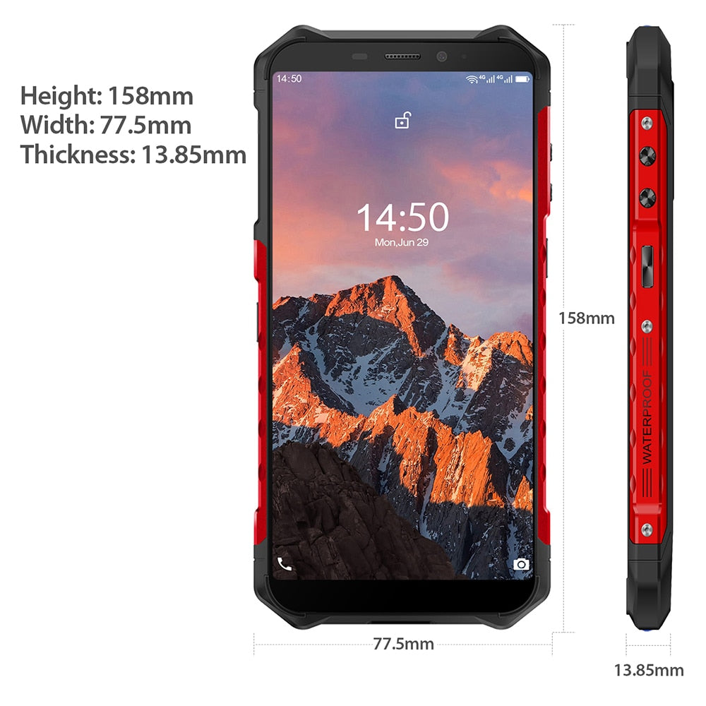 Ulefone Armor X5 Pro Rugged Waterproof Smartphone 4GB+64GB Android 11 Cell Phone NFC 4G LTE Mobile Phone