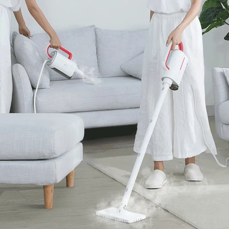 Vacuum Cleaner Electric Steam Handheld Steam Mop Floor Cleaner Home 5 Attachments Cleaning Machine