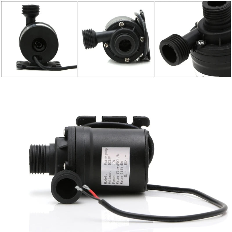 Y98B 800L/H 5m DC 12V 24V Solar Water Heater Brushless Motor Circulation Water Pump
