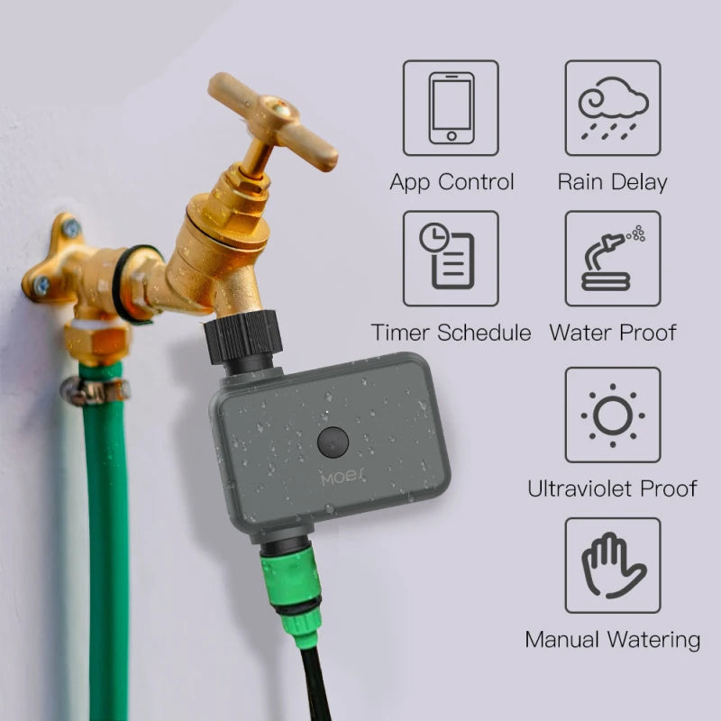 Tuya Smart Life Auto Irrigation System Water Timer Valve With Rain Delay Filter Washer Programmer Automatic Garden Irrigation