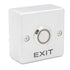 Backlight Zinc Alloy GATE DOOR Exit Button Switch For Access Control System Push Gate Release Button Switch NC/NO/COM/GND/12V+