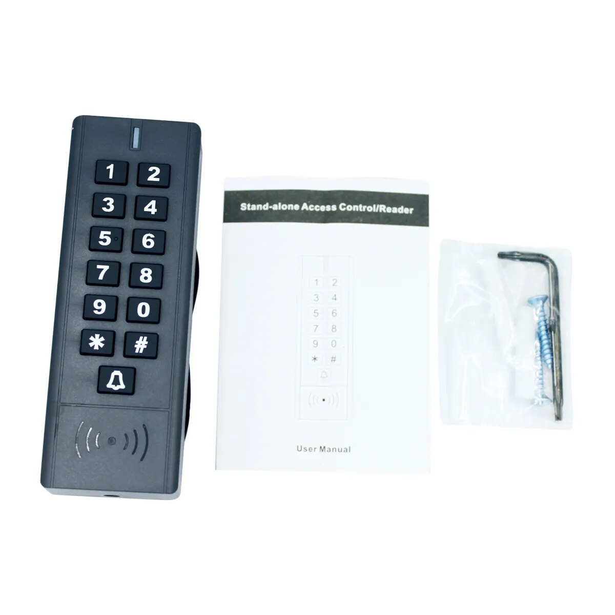 IP67 Waterproof  DC12V 125Khz RFID Access Control Keypad 1000 User Proximity Entry Door Controler A9-SM