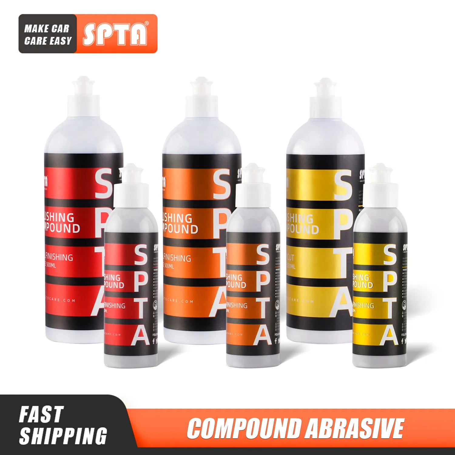 SPTA 120/500/1000ml Car Scratch Remover Polishing Wax Body Paint Care Repair Compound for Mirror Grinding Glazing
