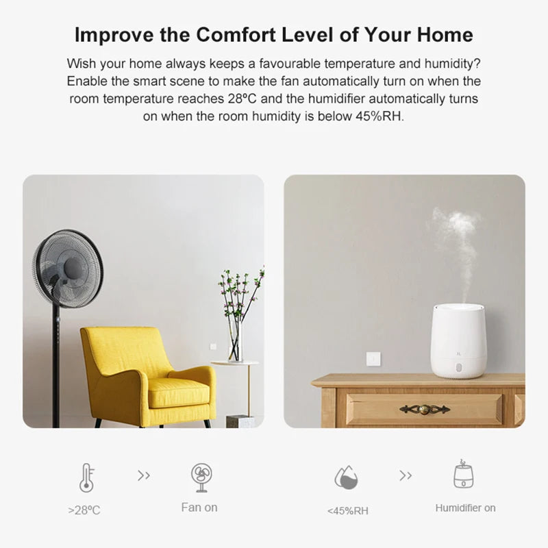 Sonoff Zigbee Temperature And Humidity Sensor SNZB-02 Work With Ewelink Zbbridge Alexa Google HomeAssistant ZHA MQTT Available