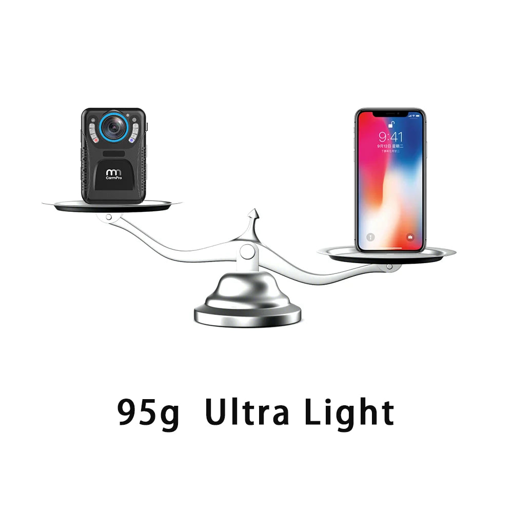 CammPro C3 Video Recorder 1296P FHD IR Police 128GB police video body worn camera with Security 140 Degree Lens