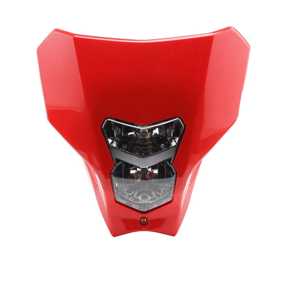 Motorcycle Headlight Plate Motocross Enduro Accessories Fairing for Honda CRF 450 2019 2020 Halogen Lamp Dirt Bike Headlamp Moto