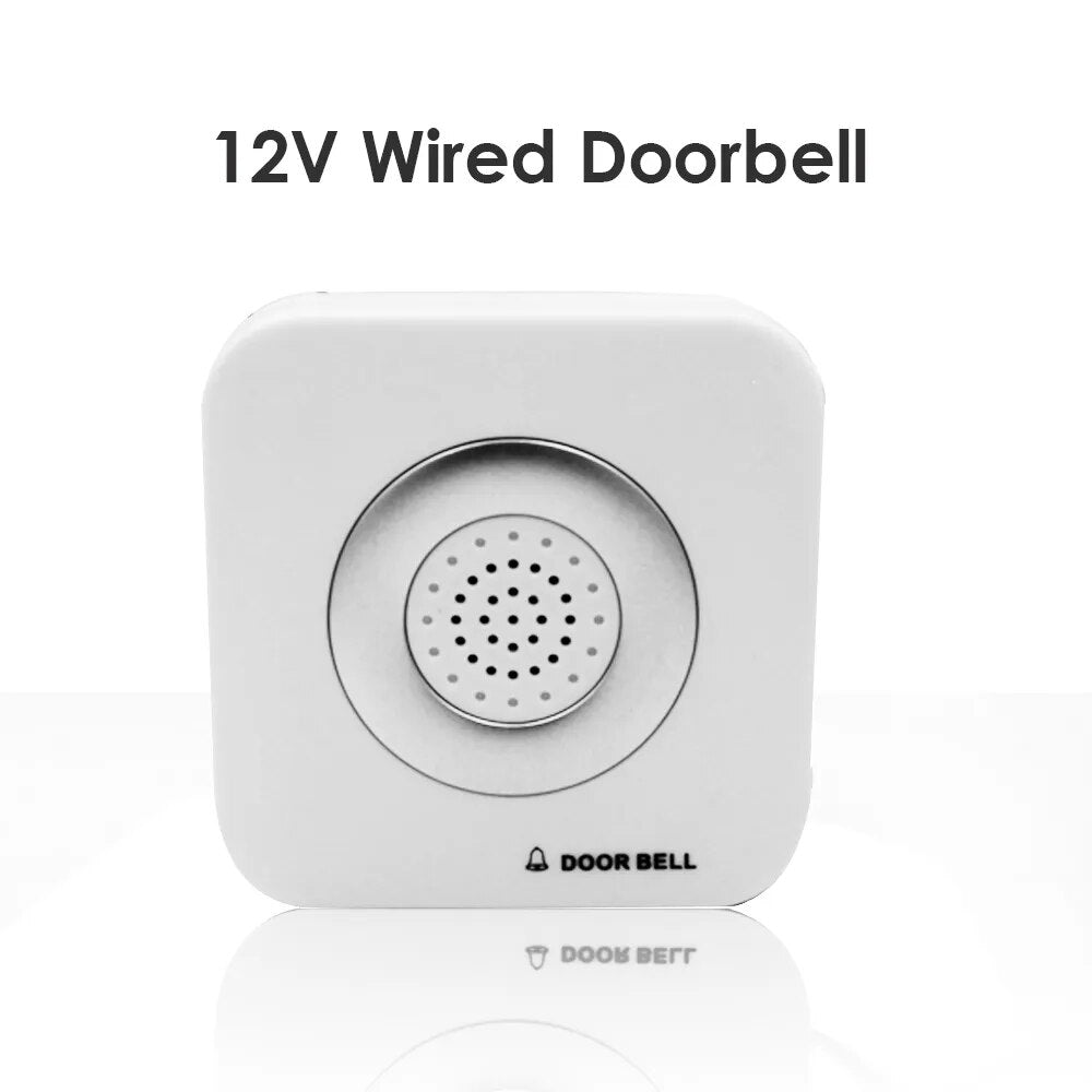 12V Wired Doorbell 4 Core Wire Access Control System Home Hotel External Door Bell Wired 12VDC Bell for Access Controller Keypad