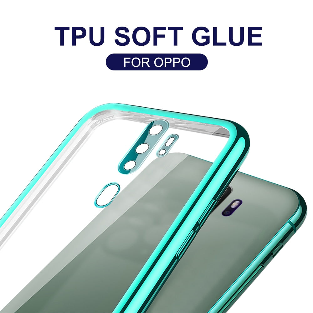 Camera Bumper Transparent Phone Case on for Oppo A5 2020 A9 2020 A52020 A92020 Realme K5 XT X2 X50 Pro X t 50 2 soft tpu fundas