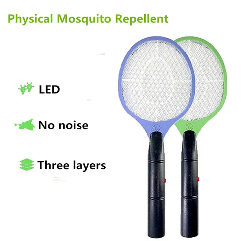 New Electric Fly Swatter Handheld Electronic Swat Bug Mosquito Insect Wasp Zapper Killer