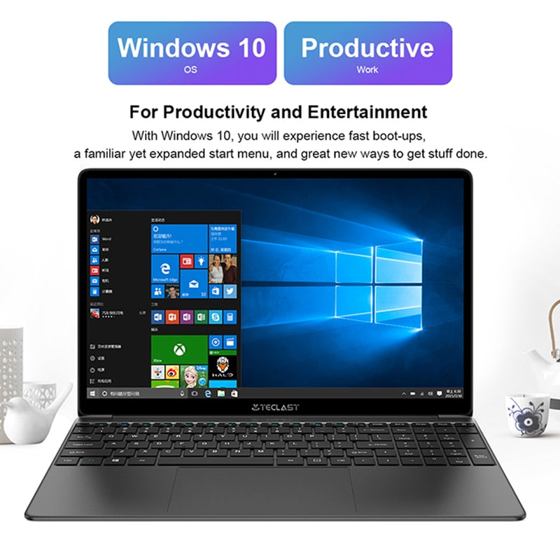 Newest Teclast F15S 15.6 Inch Laptop Windows 10 Notebook 1920x1080 FHD Intel Apollo Lake Laptops 6GB/8GB RAM 128GB ROM Dual Wifi