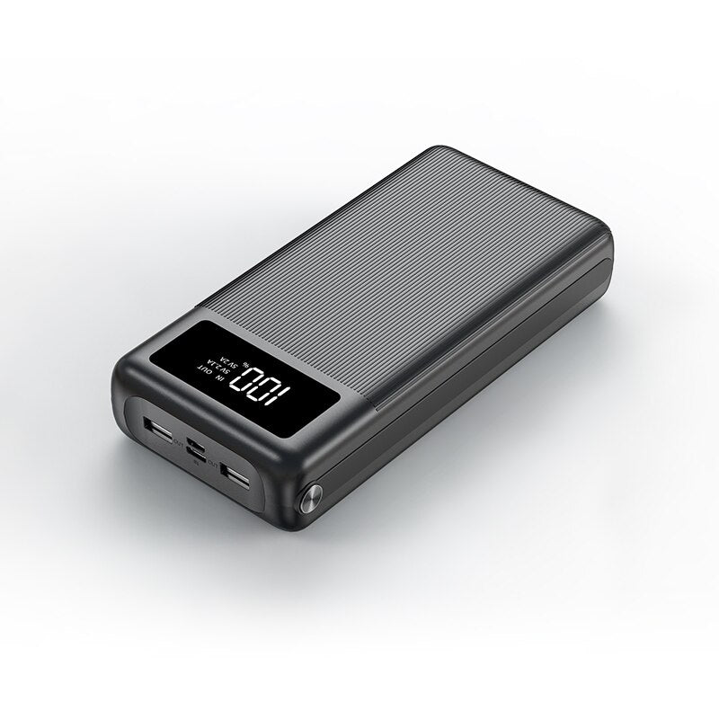 Large Capacity 30000mAh Power Bank Quick Charge 2 USB Fast Charging Portable Powerbank for IPhone Samsung Xiaomi Mi Dropshipping