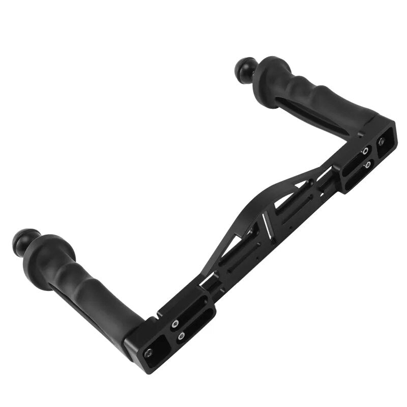 Retail Dual Handheld Stabilizer Diving Underwater Camera Housings Tray/Grip Waterproof With Double Handle For Dome Port Waterpro
