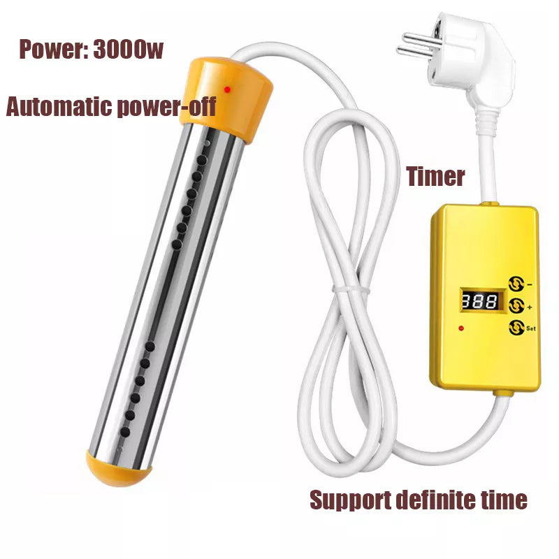 3000W Electric Heater Boiler Water Heating Element Portable Immersion Suspension Bathroom Swimming Pool AU/EU/UK Plug