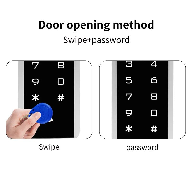 Access Control Password Keypad 125Khz RFID Card Access Card Reader Door Opener System Wiegand 26 Output