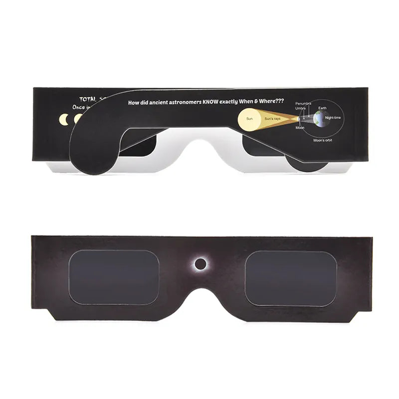 500pcs/lot 3D Paper Safe Solar Glasses,Safe Solar Eclipse Viewing Glasses Wholesale